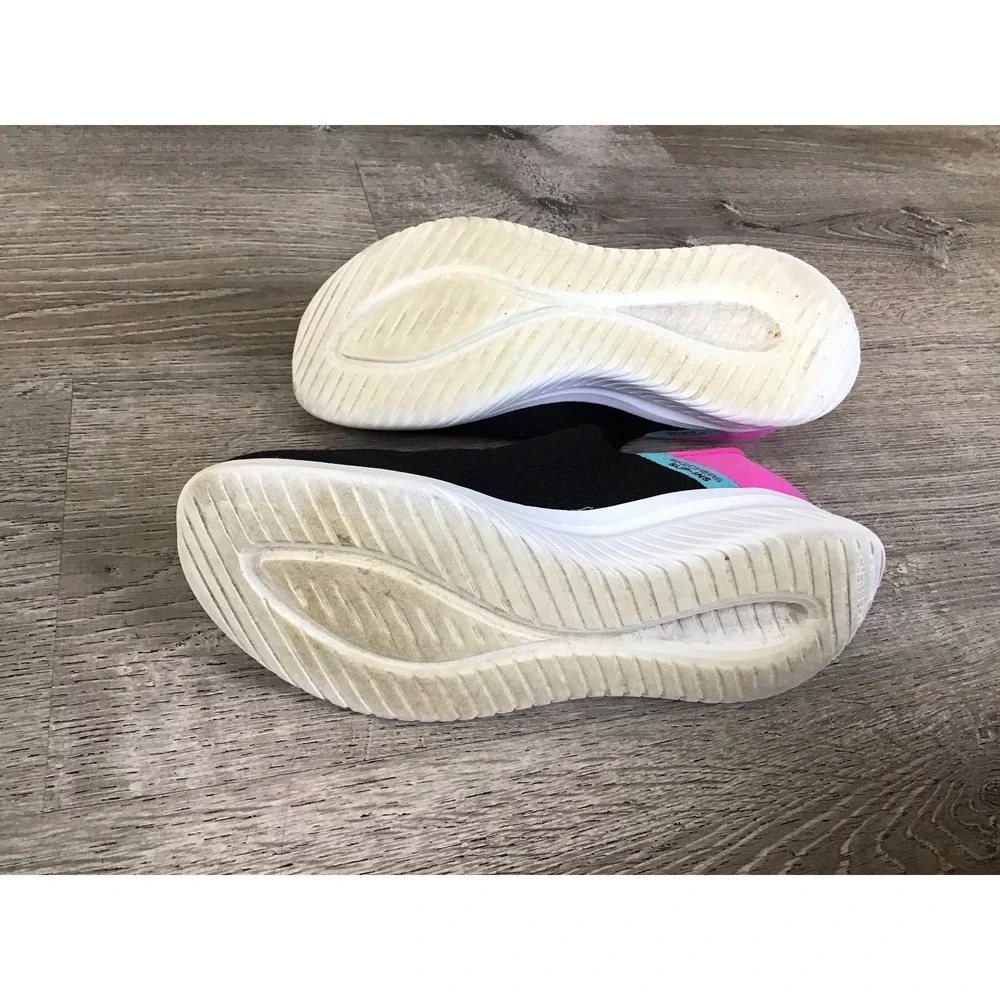Skechers Kids 5 Ultra Flex 3.0 Fresh Time Slip On Memory Foam Trainers Sneakers